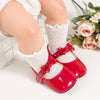 Princess Baby Girl First Walker Shoes – Soft-Soled Non-Slip Newborn to 18 Months, Leather Upper