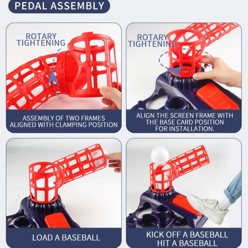 3-in-1 TEE Baseball Set – Outdoor Sports Training Machine, Parent-Child Interactive Toy for Kids