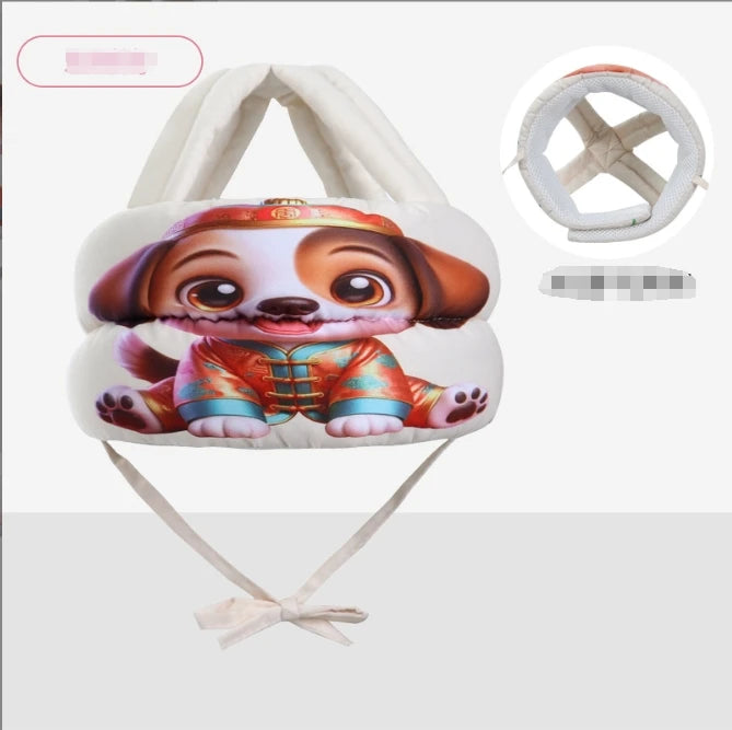 Anti-Collision Baby Walking Hat – Breathable Headrest with Safety Protection for Infants (Cartoon Design)