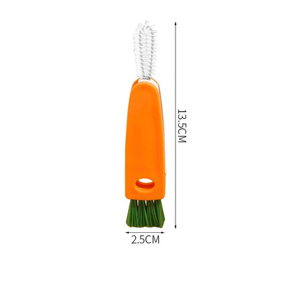 Bottle Cap Brush Milk Bottle Brush Cup Cover Cleaning Brush Portable Multifunctional Lunch Box Groove Cleaning Brush