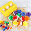 Montessori Smart Egg Shape Sorter Toy – 12-Piece Matching & Puzzle Set for Toddlers Ages 2–6 | Fine Motor & Early Learning