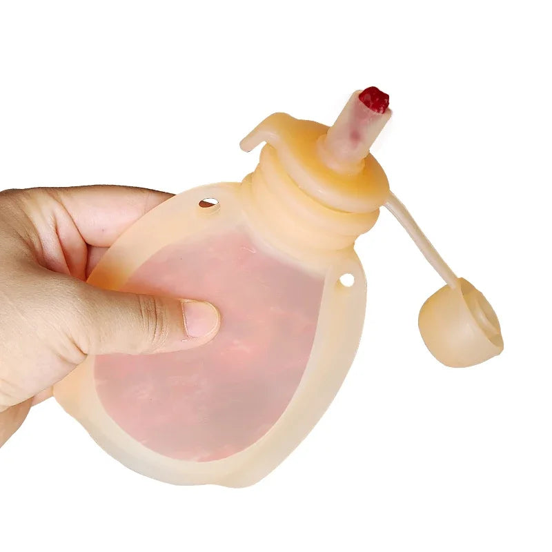 120ML BPA-Free Refillable Silicone Baby Food Bags - Reusable Squeeze Storage Containers for Toddlers & Kids