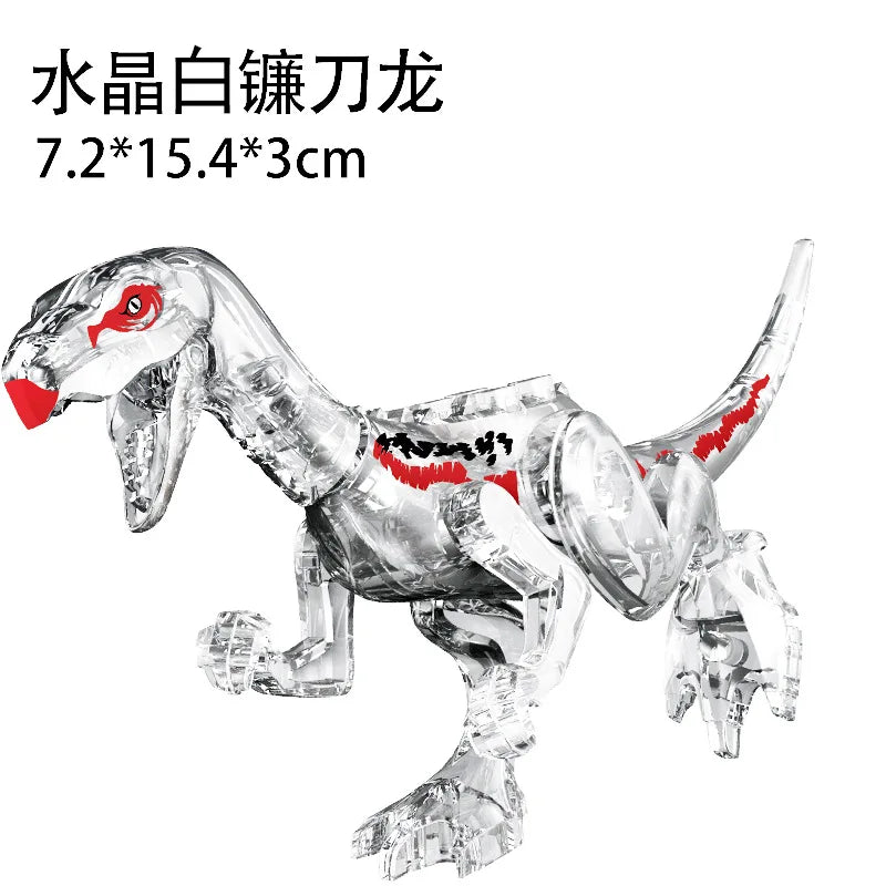 Jurassic World 3 Brutal Raptor Building Blocks – Tyrannosaurus, Indominus, and I-Rex Dinosaur Toy for Kids