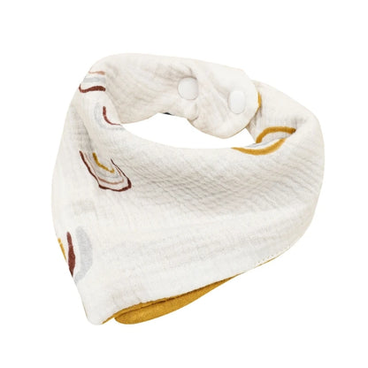 Baby Bandana Bibs | Muslin Drooling Bib for Infants 0-1 Year | High Absorbent Teething & Soothe Towel | Stylish Floral Design - Kidzy Market