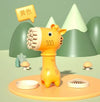 Giraffe 2-in-1 Automatic Handheld Bubble Machine & Fan - Battery-Powered Kids Bubble Blower Toy