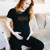 Nordic Rainbow Mama Printed Pregnancy T-Shirt | Maternity Short Sleeve Tee | Pregnancy Announcement Shirt for New Moms