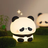 Panda LED Night Light Cute Silicone USB Rechargeable Touch Lamp Bedroom Timing Decoration Kids Gift