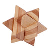Wooden Kongming Lock Puzzle Lu Ban 3D Brain Teaser Montessori Puzzle for Kids & Adults