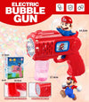 MINISO Hello Kitty Battery-Powered Bubble Gun Toy - Rocket Launcher Bubble Machine (Requires 4 AA Batteries, No Bubble Solution Included)