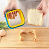 Dinosaur and Heart Sandwich Cutter Mold for Toast, Bread and Bento