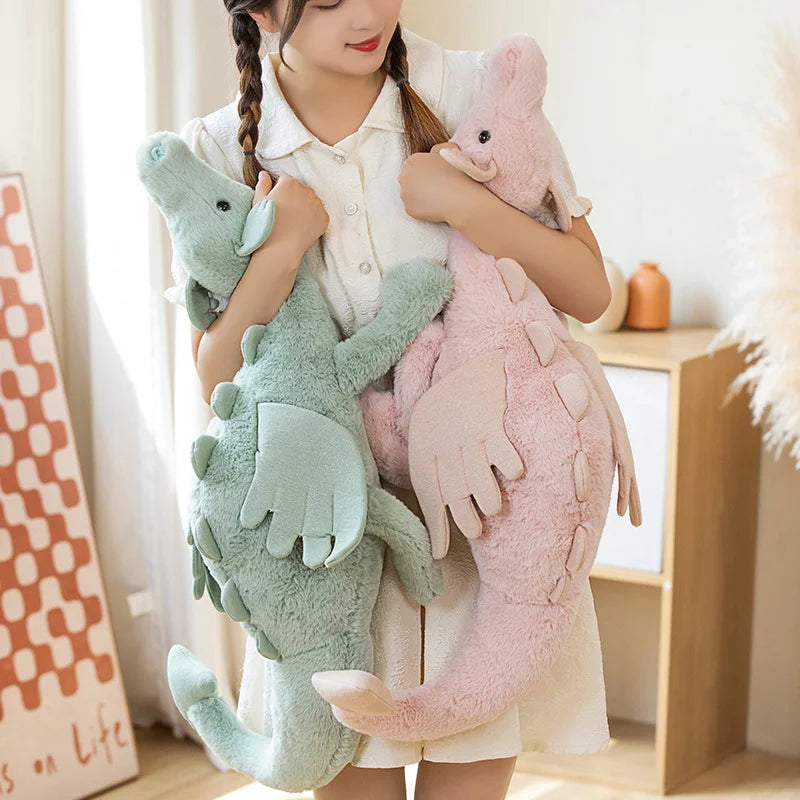 Flying Dragon Plush Toy 30–90cm (11.8–35.4 Inches) Blue Green White Pink