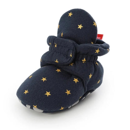 Meckior Baby Socks Shoes Star First Walkers Anti-Slip Booties for Infant Boy & Girl