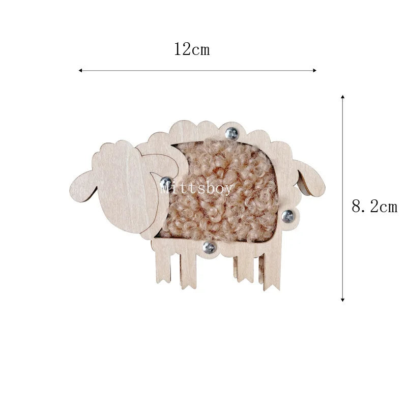 Montessori Busy Board DIY Wood Accessories – Early Learning Ball, Calculation, Bulldozer, Castle, Helicopter Educational Toy for Children Gifts