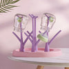 Baby Bottle Holder, Detachable Baby Bottle Drying Rack, Cute Tree Shape Cleaning Dryer Drainer, Storage Rack for Baby Accessories
