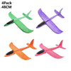 Large Foam Plane Glider 36 cm (14.17 in) and 48 cm (18.9 in) Hand Throw Airplane Outdoor Kids Toy Gift
