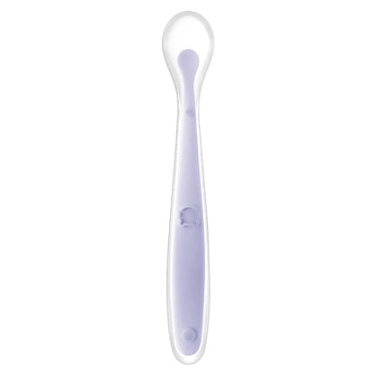 Baby Food Feeding Spoon Set – Stainless Steel Scraping & Soft Silicone Spoon for Infants and Toddlers – Includes Storage Box – BPA Free Baby Utensils for Puree, Soft Foods & Weaning
