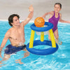 Inflatable Pool Party Float Set with Volleyball Football and Basketball for Summer Water Games