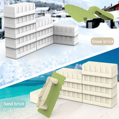 Children’s Beach Toy Set With Shovel & Castle Brick Wall Molds — Outdoor Sand & Water Play Tools
