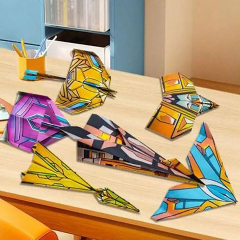 Funny Puzzle Creative Origami Paper Planes DIY Parent-Child Educational Toy