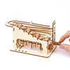 DIY 3D Wooden Mechanical Puzzle Kit – Spiral Run Marble Maze Model for Teens & Adults