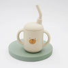 New Cartoon 120ML Baby Silicone Sippy Cup - BPA-Free, Portable Snack Storage Container, Leakproof Trainer Feeding Cup
