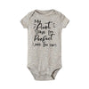 “My Aunt Says I’m Perfect” Letter Printed Infant Toddler Jumpsuit – Summer Newborn Bodysuit – Funny Auntie Baby Clothes – Baby Shower Gifts