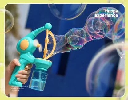 Automatic Rocket Bubble Gun for Kids – Battery-Powered Bubble Machine & Bubble Blower for Outdoor Parties & Gifts (3×AA Not Included)