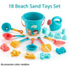 18Pcs Beach Sand Toy Set — Durable Plastic Summer Pool & Outdoor Sand Play Tools For Kids