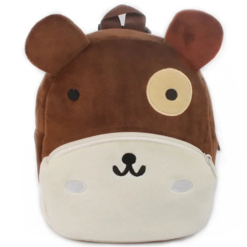 Baby Girls Plush Backpack - Cute 3D Cartoon Animal School Bag for Toddlers 0-4Y - Kidzy Market