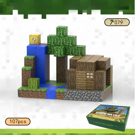Magnetic Building Block Set – Mine World Architecture