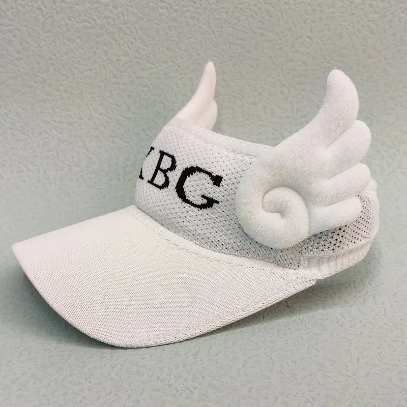 Kids Bunny Ear Sun Hat - Adjustable Rabbit Wings Visor, Cotton-Blend Sun Hat for Boys & Girls (Ages 3-12)