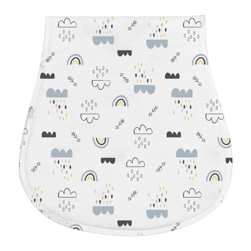 2-Layer Absorbent Burp Cloths – Soft Cotton Baby Bibs for Feeding & Teething - Kidzy Market