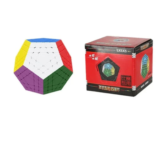 [Picube] SengSo 5x5 Megaminx, 5x5x5 Gigaminx Magic Cube with Black Base, Professional Cubo Magico, Learning Educational Toy