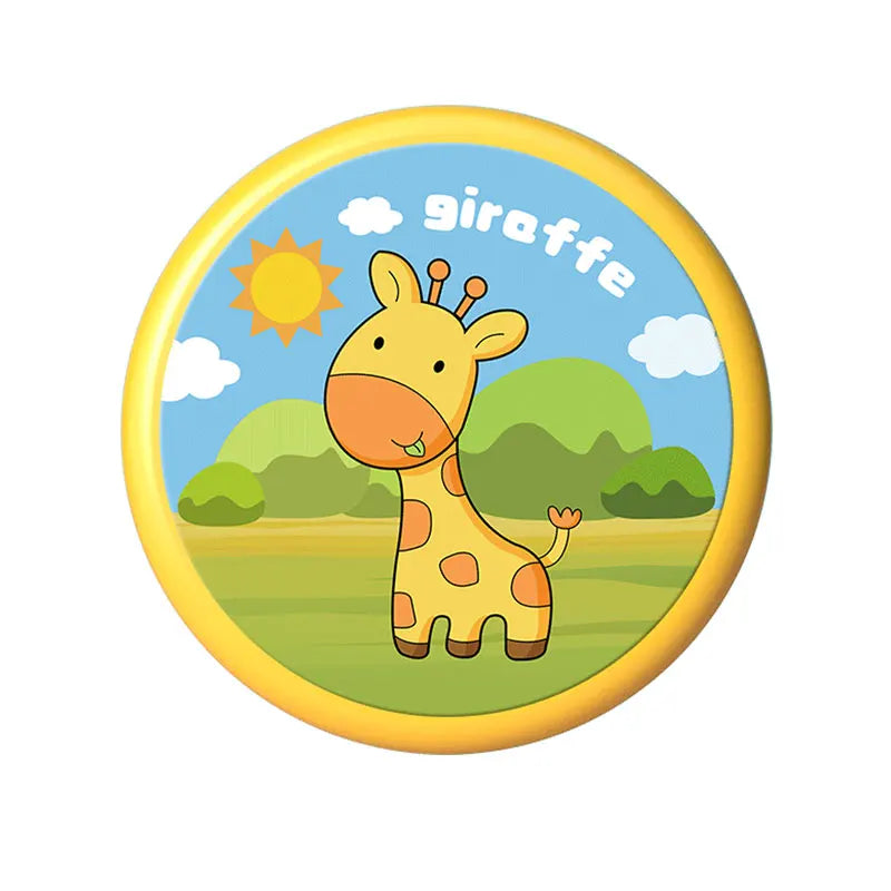 Kids Soft Flying Disc Toy — Cartoon Floppy Disk Design, 8-Inch (20 cm) Soft Plastic Frisbee for Ages 3-12, Parent-Child Interactive Play