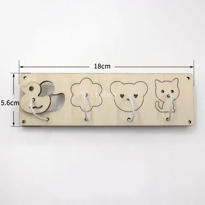 Busy Board Accessories – Montessori Wooden Toy with Key, Lock, Switch, Slides, and Paillette for Early Education Training and Learning Gifts