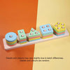 Montessori Wooden Shape Sorting & Stacking Toy for Toddlers (Ages 3-6) – Educational Color & Geometry Puzzle Preschool Gift