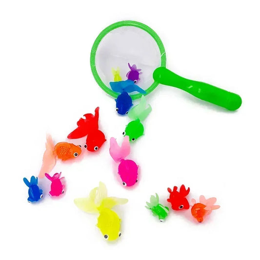 6Pcs Set Rubber Goldfish Bath Toys – Kawaii Water Play for Toddlers