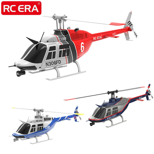 RC ERA C138 Bell 206 Jet Ranger – 6-Axis Gyro Stabilized 4CH RC Helicopter with Altitude Hold