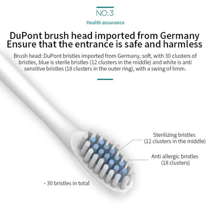 Automatic Electric Toothbrush for Adults & Children, Soft Bristle, 6-Speed Charging Universal Toothbrush
