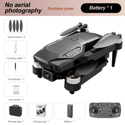 WIFI FPV HD Drone – Foldable Quadcopter with Dual 1080P Cameras and Brushless Motor