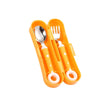 Children’s Utensil Set - Cute Circle Cutlery, Baby Tableware, Stainless Steel Food Feeding Spoon & Fork, Infant Toddler Dinnerware