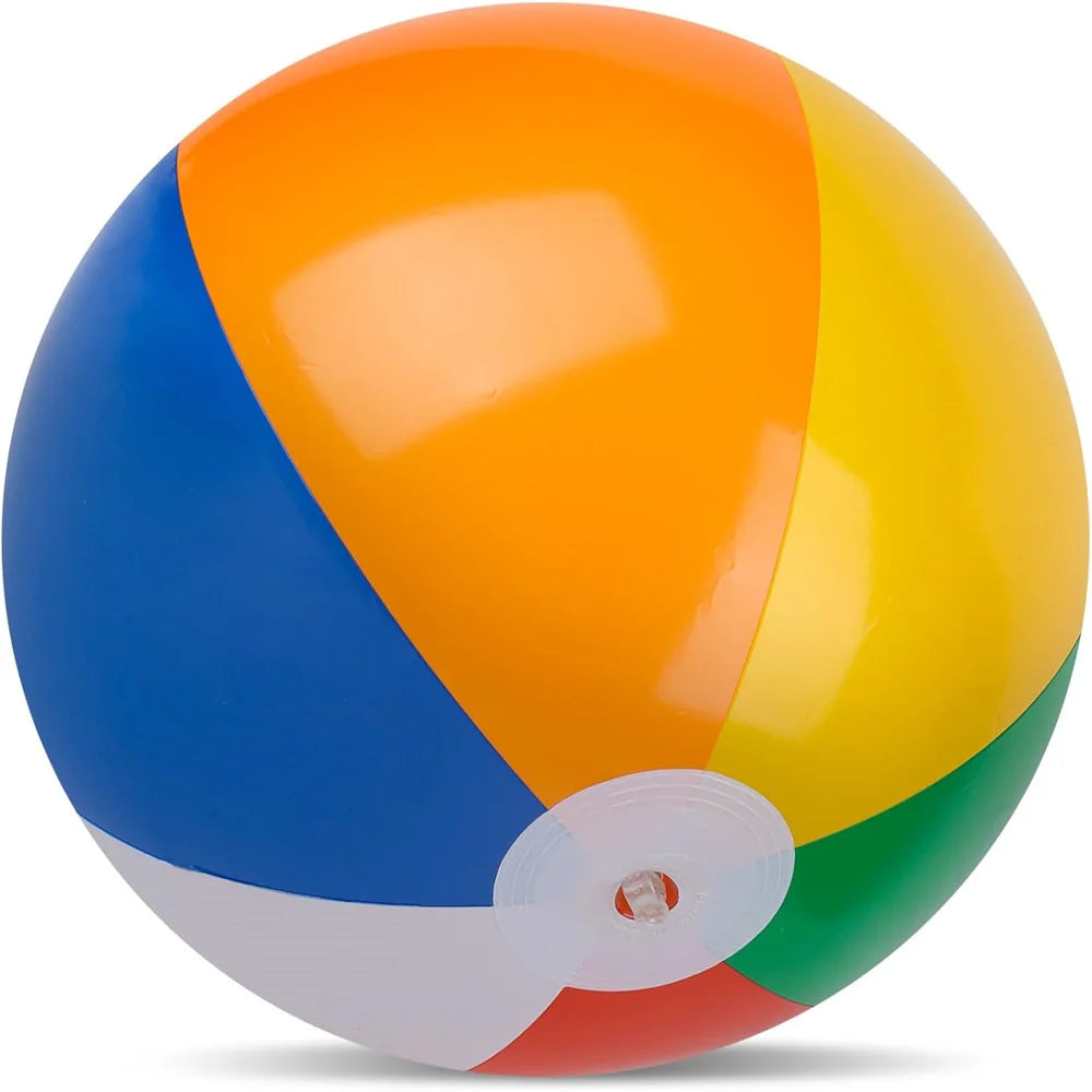 40cm Inflatable Jumbo Beach Ball Colorful Pool Toy for Swimming and Summer Parties