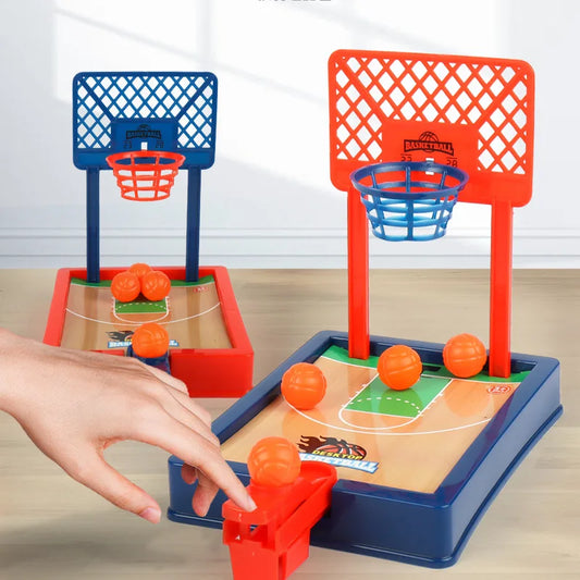 Mini Desktop Basketball Hoop – Finger Shooting Machine, Interactive 2-Player Party Game for Kids