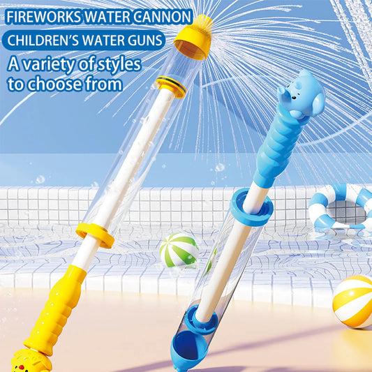 Fireworks Water Gun Toy – Children’s Pull-Out Water Jet for Outdoor Water Fights