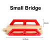 1-Piece Wooden Train Track Accessory – Compatible Railway Piece for Kids Wooden Train Sets, Educational Toy