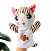 25cm Soft Plush Hand Puppets, Elephant Lion Monkey Stuffed Animal Story Dolls for Children