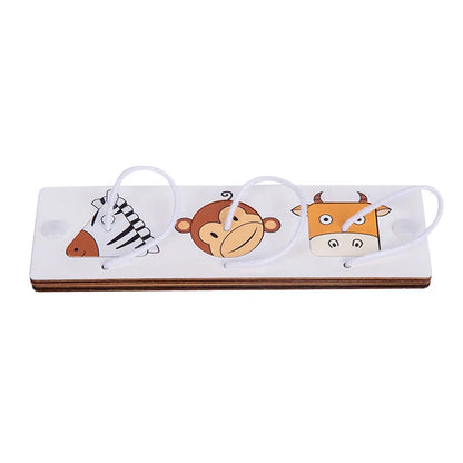 DIY Montessori Busy Board – Wooden Accessories with Hand-Pulled Wheel, Gear, Drum, Car, and Castle, Early Educational Toy for Children Gift