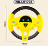 Infant Shining Electric Simulation Steering Wheel Toy with Light and Sound Kids Early Educational Stroller Vocal Toy