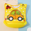 Security Cartoon Print Baby Bibs for Boys & Girls | Waterproof Soft Silicone Kids Burp Cloth with Pocket, Feeding Bib for Children - Kidzy Market