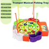 Electric Rotating Magnetic Fishing Toy – Music Spinning Fish Plate, Water Party Sports Game for Kids, Gift Set